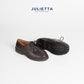 JULIETTA - BRUNO Rugged Lace-up : Brown Calfskin