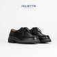 JULIETTA - BRUNO Rugged Lace-up : Black Calfskin