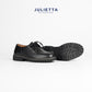 JULIETTA - BRUNO Rugged Lace-up : Black Calfskin