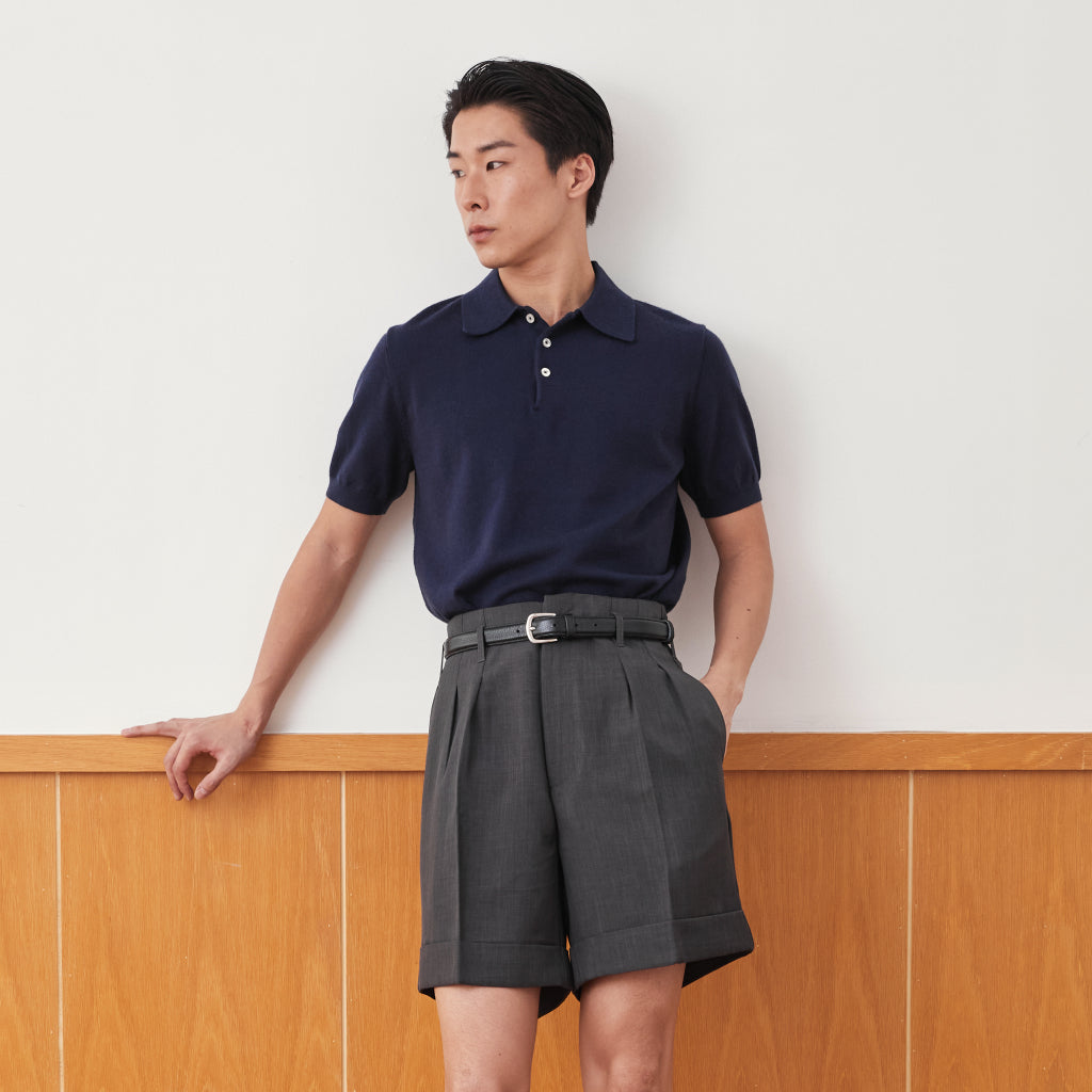 Contemp : Knitted Polo Short Sleeve