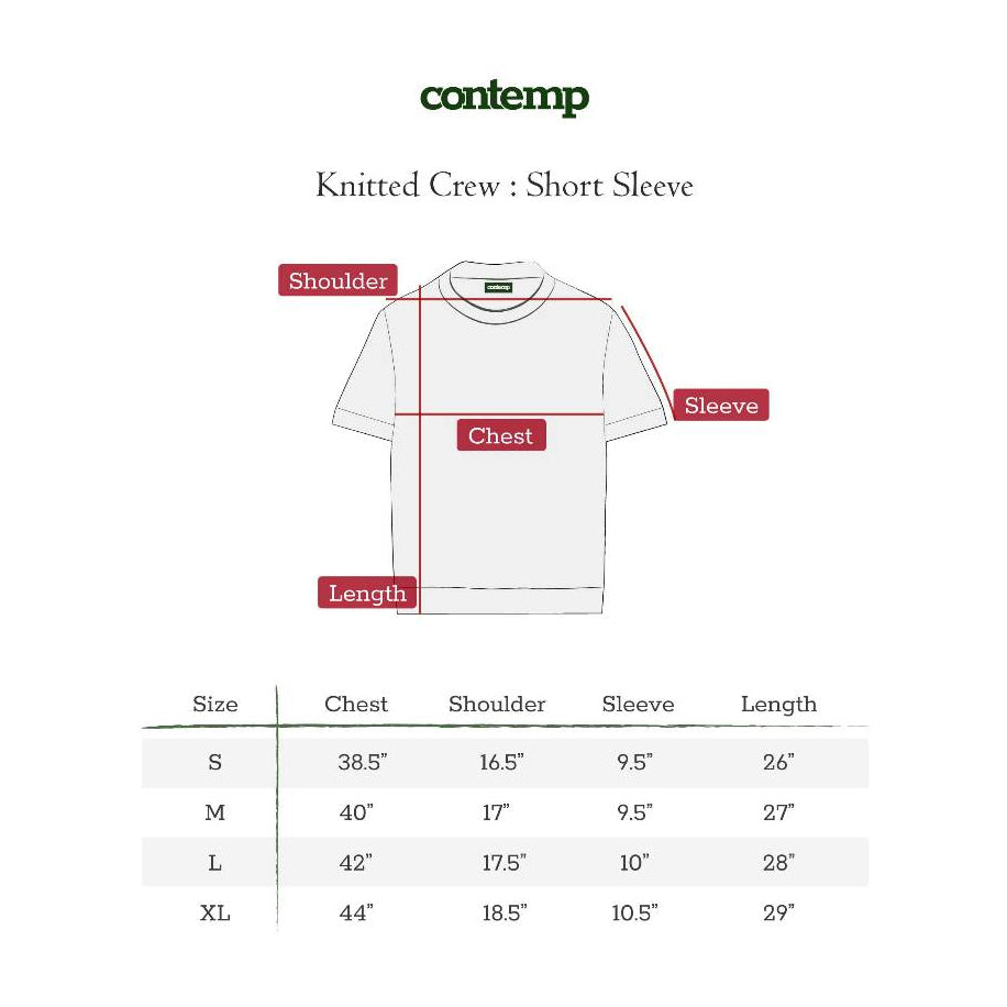 Contemp : Knitted Crew Short Sleeve