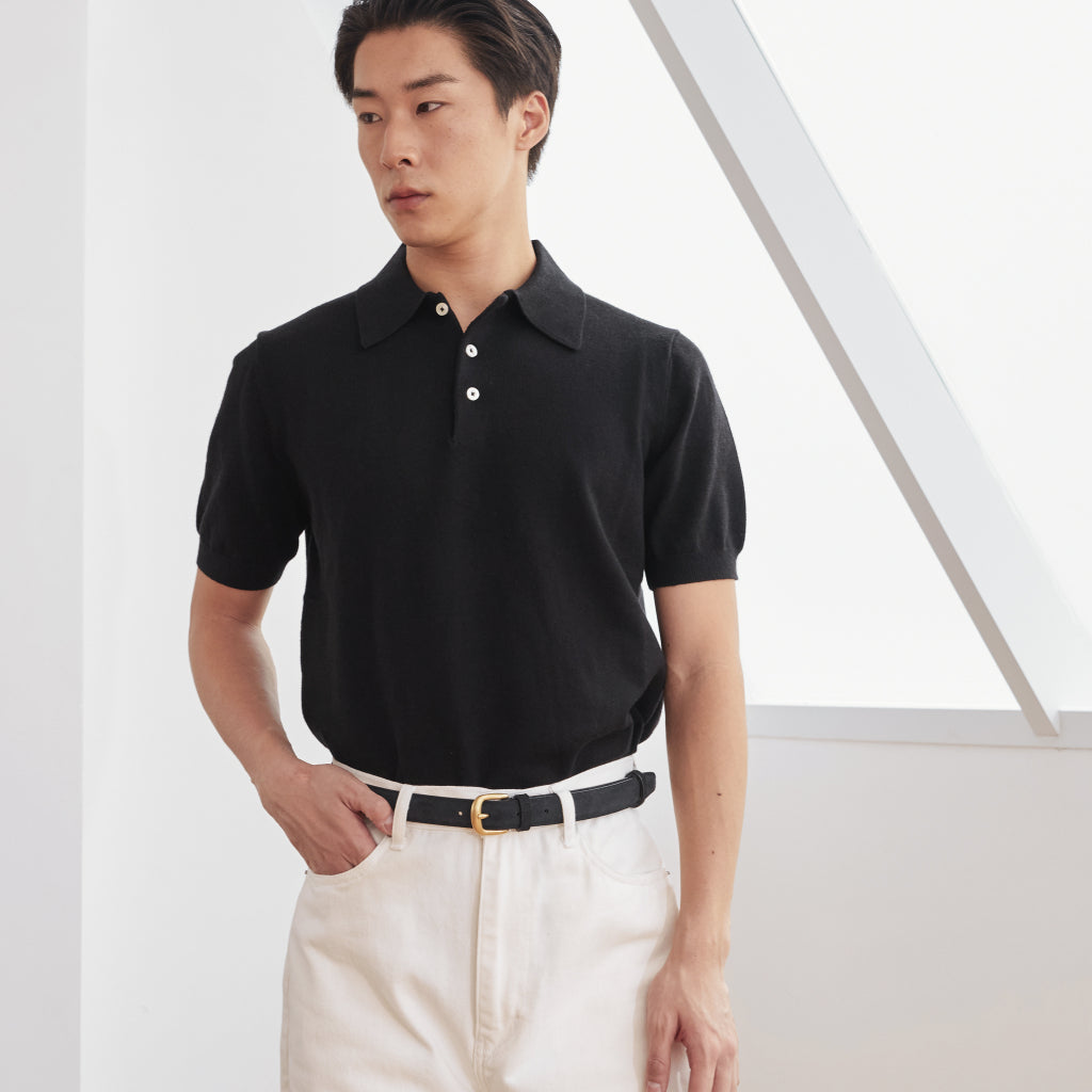 Contemp : Knitted Polo Short Sleeve