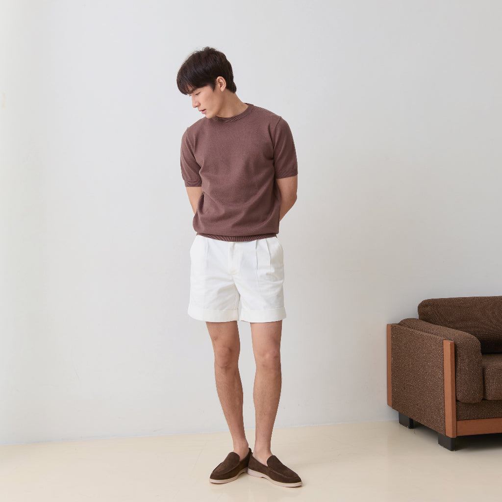 Contemp : Knitted Crew Short Sleeve