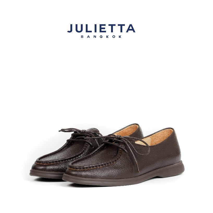 JULIETTA - Rocco Lace up Pebble Grain (Unlined)