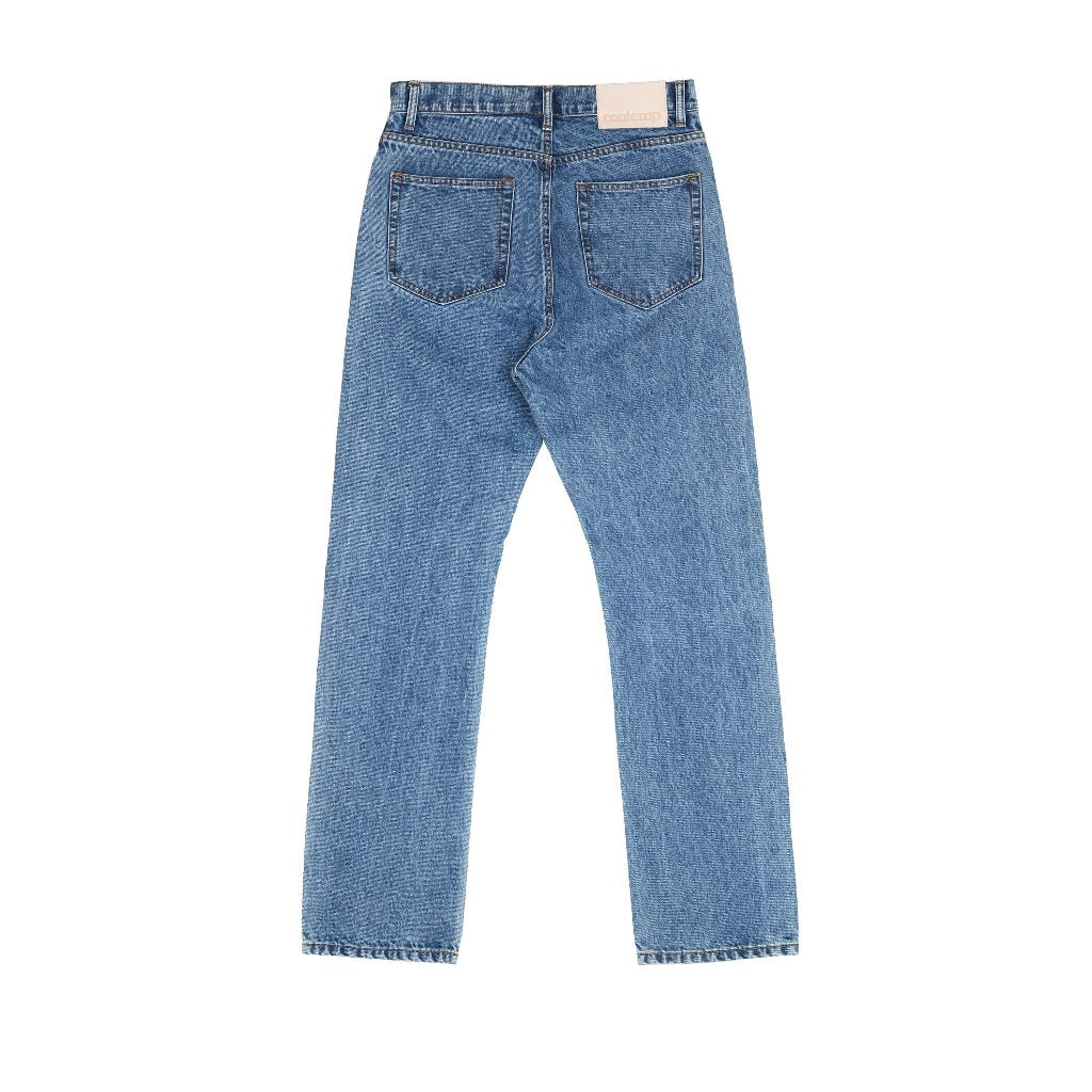 Contemp Jeans : High-Rise Selvedge Denim 16oz : Japan Fabric from Kuroki (Regular Fit) Light Blue