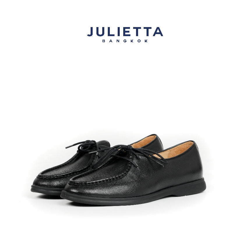JULIETTA - Rocco Lace up Pebble Grain (Unlined)