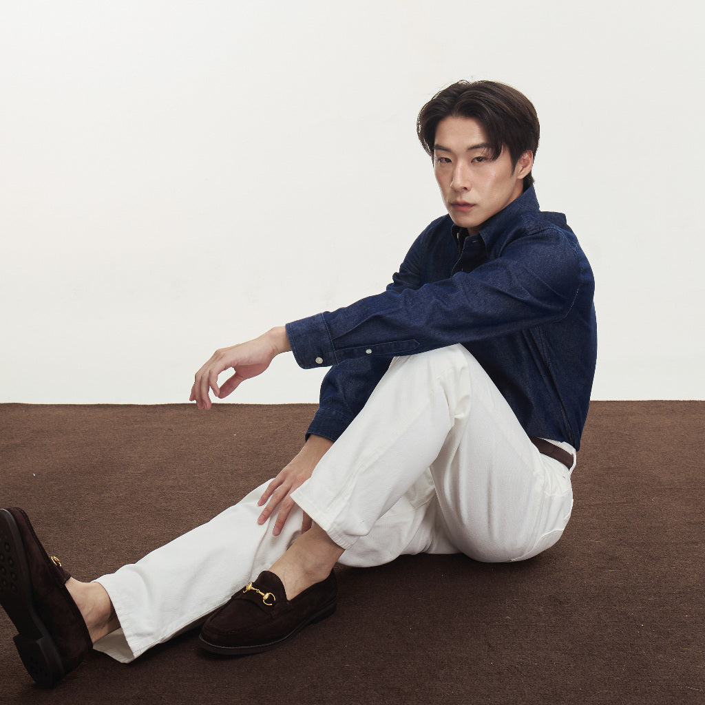 Contemp Denim Shirt Long Sleeve : Button Down