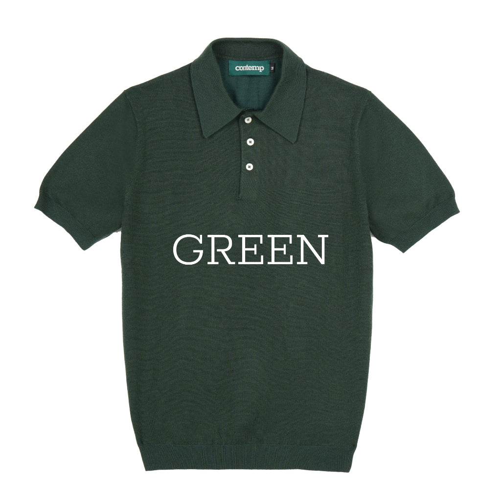 Contemp : Knitted Polo Short Sleeve