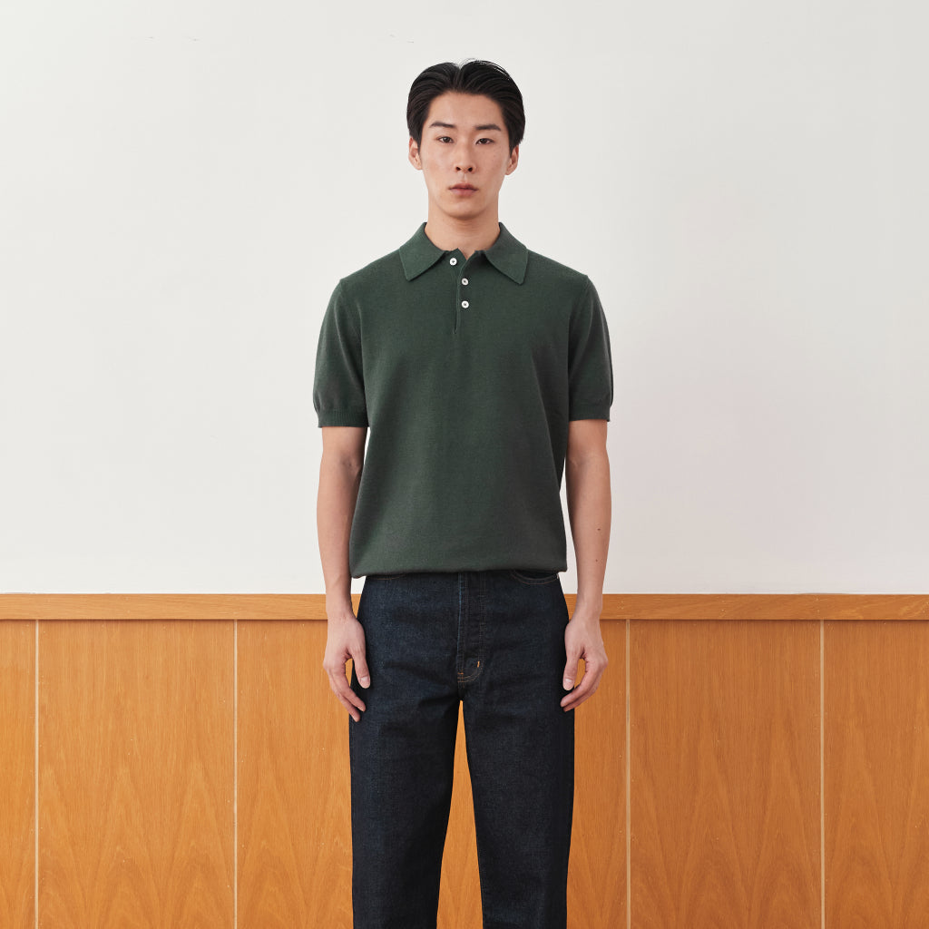 Contemp : Knitted Polo Short Sleeve