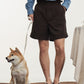 Double Pleated High Rise Shorts