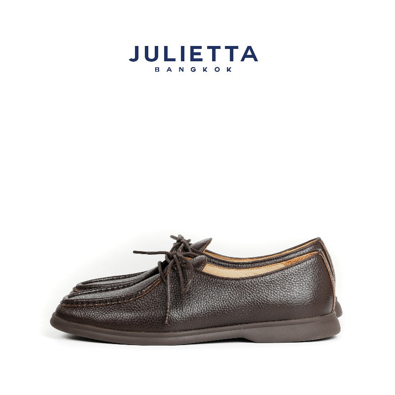 JULIETTA - Rocco Lace up Pebble Grain (Unlined)